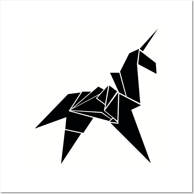 Unicorn Origami Wall Art by BeeryMethod